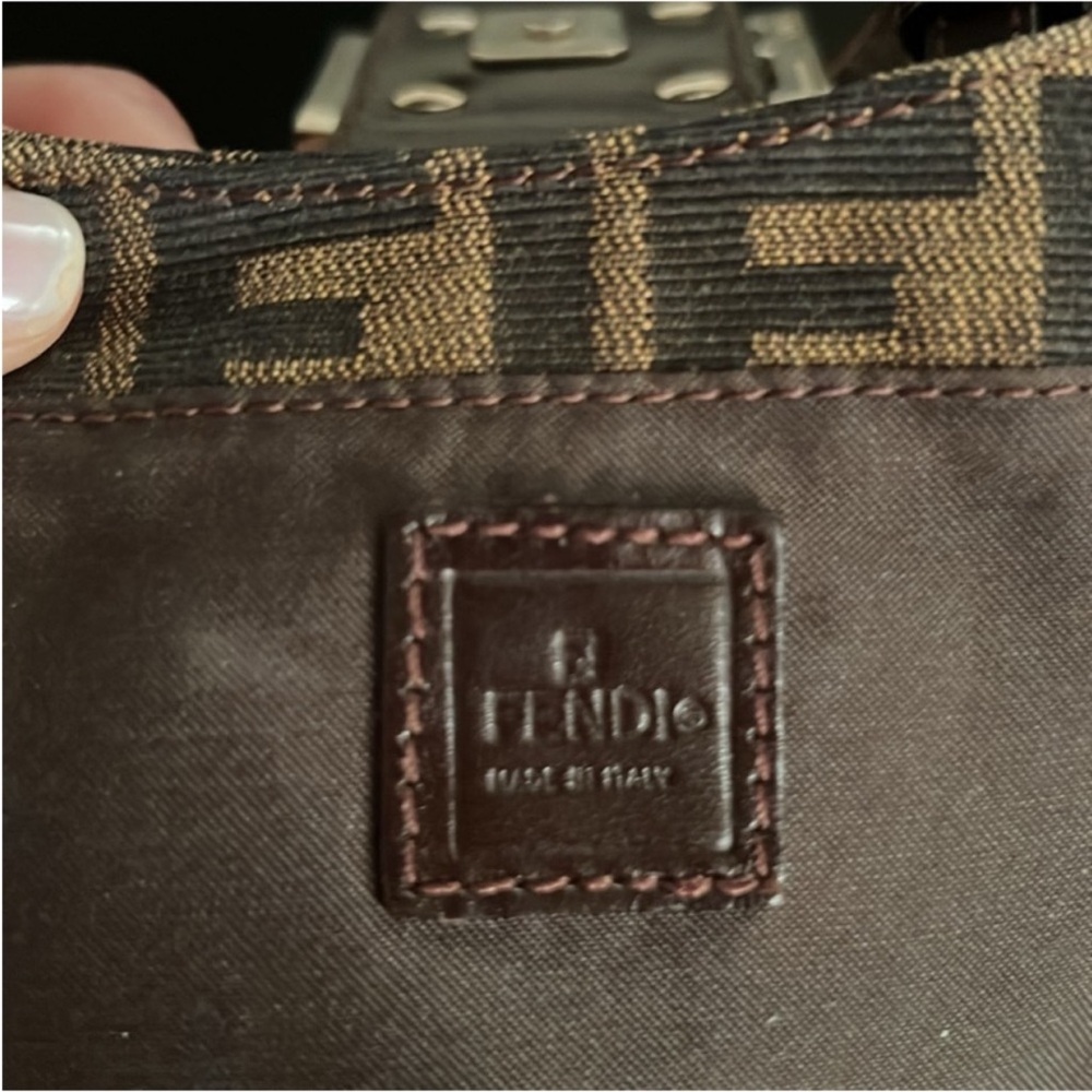 Fendi Zucca Canvas FF Logo Mini Croissant Bag | Vintage & Rare | Priced to Sell - Picture 10 of 17